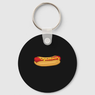 Hot dog funny hot dog lover performance  key ring