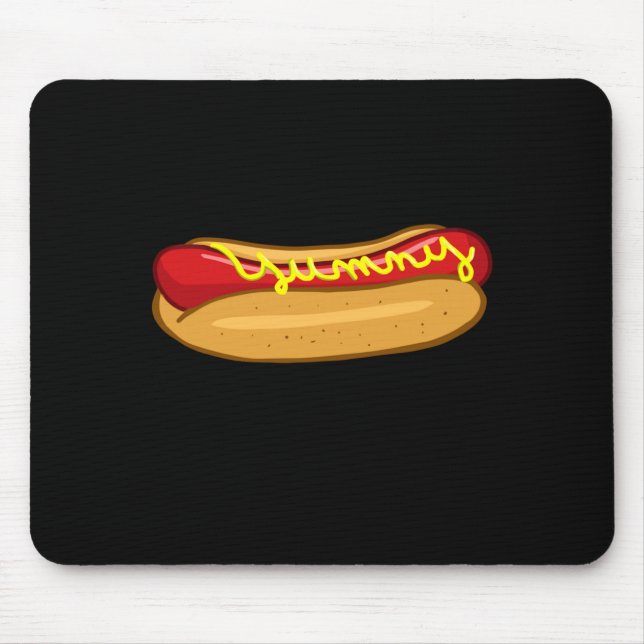 Hot dog funny hot dog lover performance  mouse pad (Front)