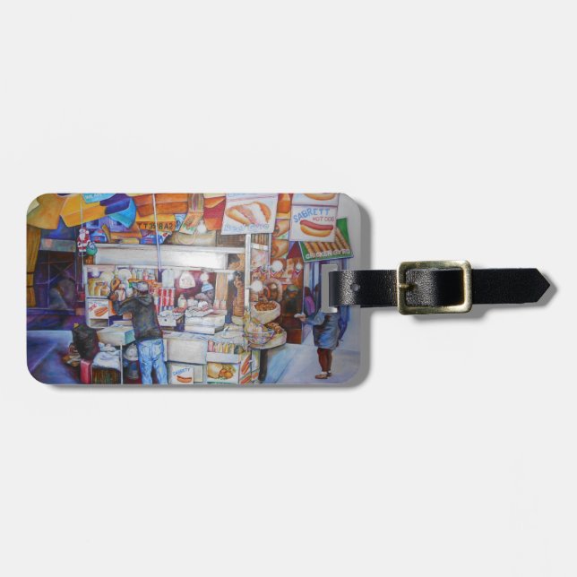 Hot Dog God Luggage Tag (Front Horizontal)