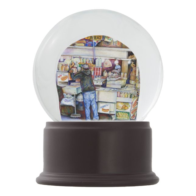 Hot Dog God, New York City Snow Globe (Front)