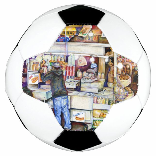 Hot Dog God, New York City Soccer Ball (Front)