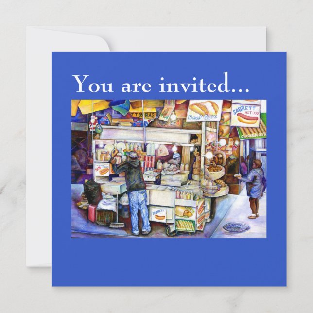 Hot Dog God, New York Invitation (Front)
