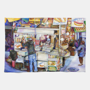 Hot Dog God< New York Tea Towel