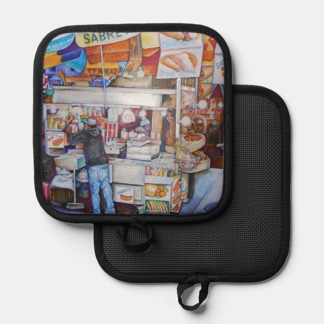 Hot Dog God Pot Holder (Front/Back)