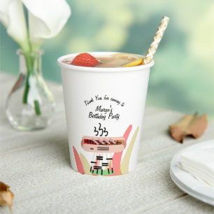 Hot Dog Grilling Birthday Party Cookout Paper Cups