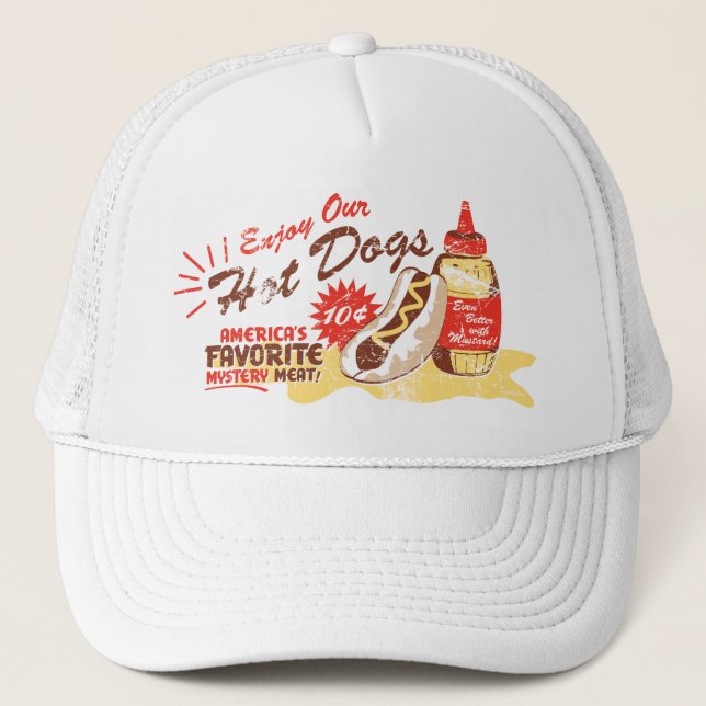 Hot Dog hat (white) (Front)