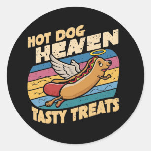 Hot Dog Heaven Classic Round Sticker