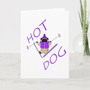 Hot Dog Holiday Card