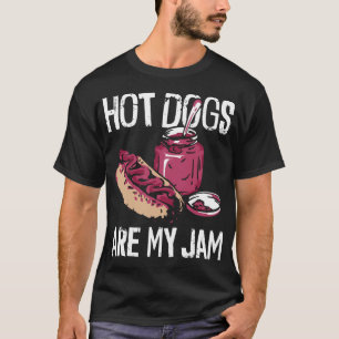Hot Dog Hot Dogs Are My Jam Girl T-Shirt