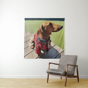 Hot Dog Hot Owner Tapestry
