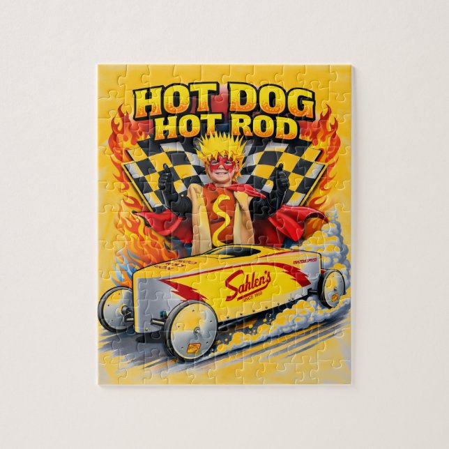 Hot Dog Hot Rod Jigsaw Puzzle (Vertical)