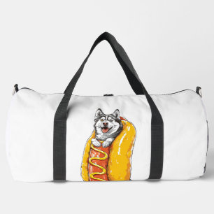 Hot Dog Husky � Funny Food Costume Duffle Bag