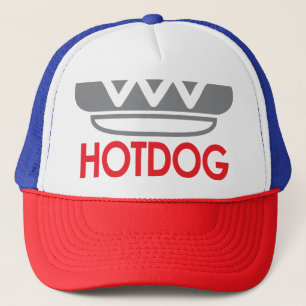 Hot dog icon trucker hat