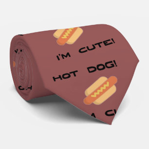 Hot Dog I'm Cute Tie