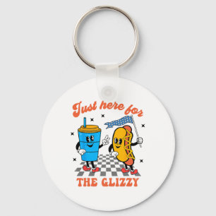 Hot Dog I'm Just Here For The Glizzy Happy 4th Of  Key Ring