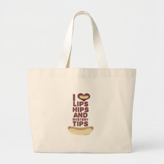 Hot Dog Ingredient Love Large Tote Bag