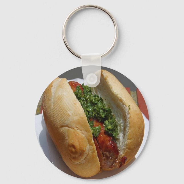 Hot Dog Keychain (Front)