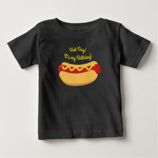 Hot Dog Kids Birthday Party Cook Out Cute Baby T-Shirt