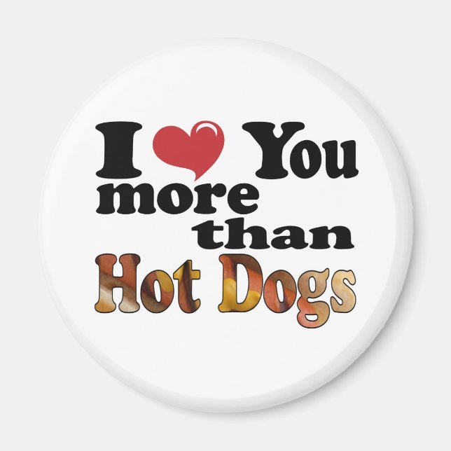 Hot Dog Love Magnet (Front)