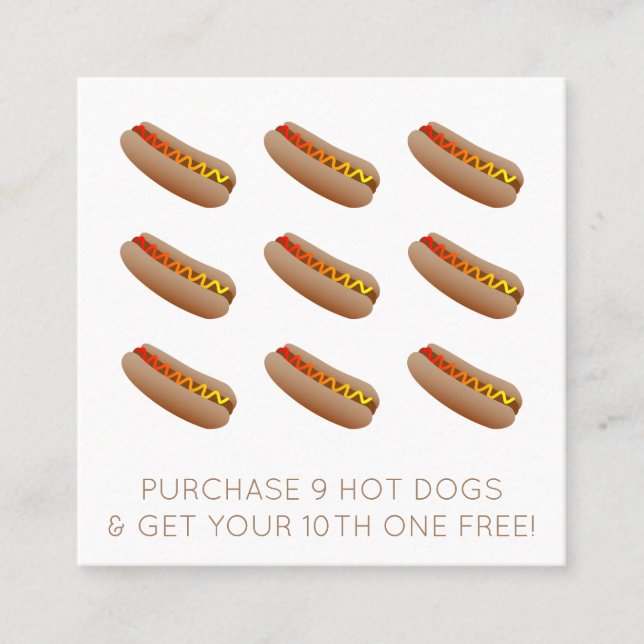 hot dog loyalty stamp (Front)