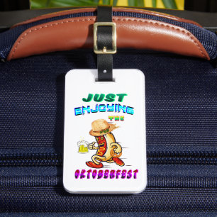 Hot dog luggage tag