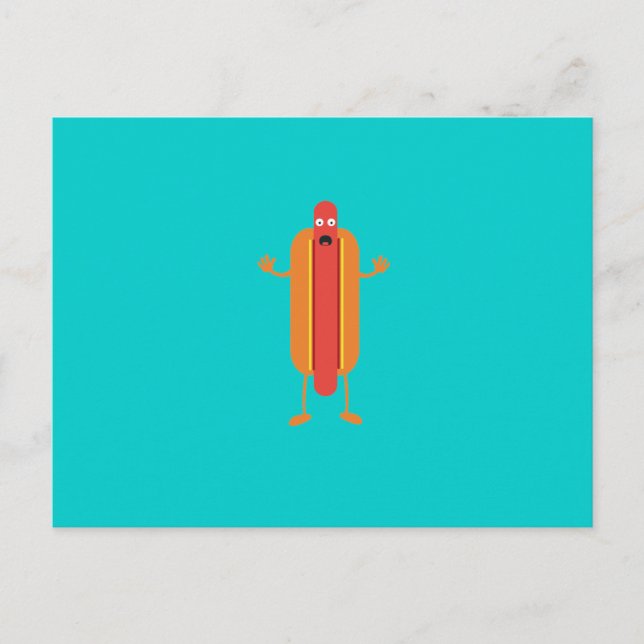 Hot Dog man Postcard (Front)