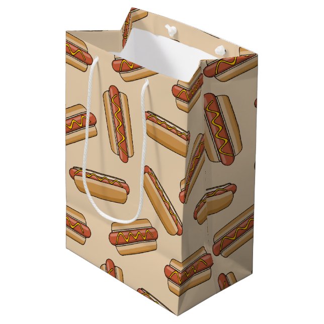 Hot dog medium gift bag (Front Angled)