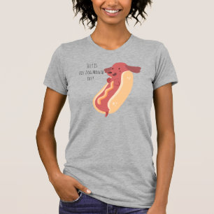 Hot Dog Month, hot dog puppy pun T-Shirt