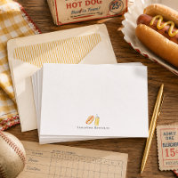 Hot Dog & Mustard Monogram | Personalised Flat 