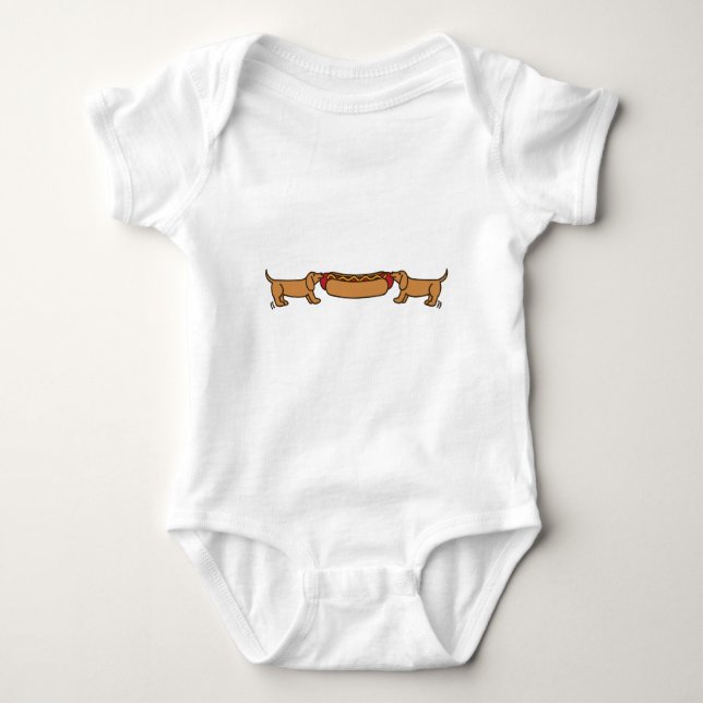 Hot Dog-O-War Baby Bodysuit (Front)