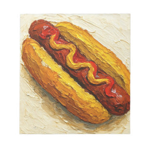 Hot Dog Oil Painting (#1) Notepad