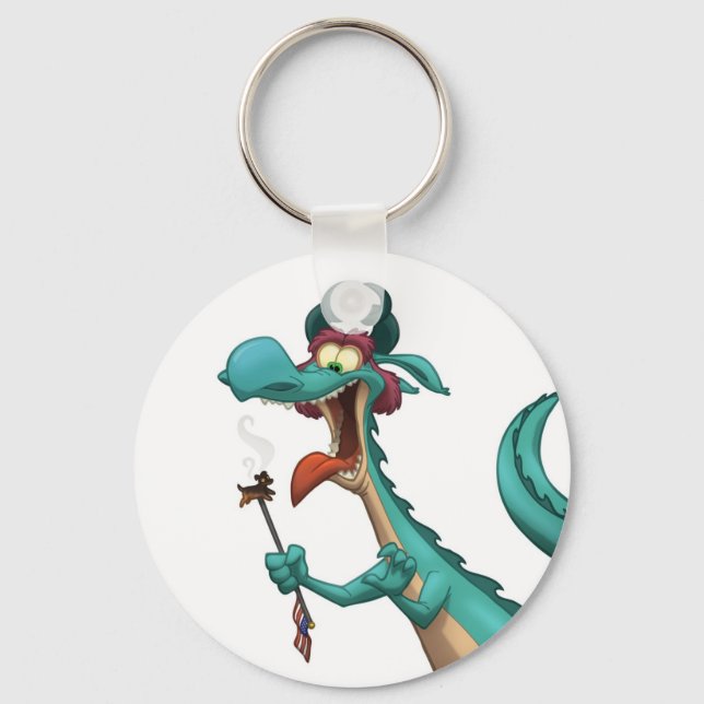 Hot Dog on a Stick Keychain (Front)