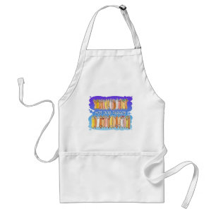 Hot Dog Parade with blue background Standard Apron