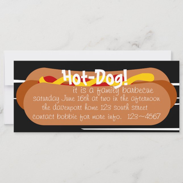 Hot Dog! Party Invitation (Front)
