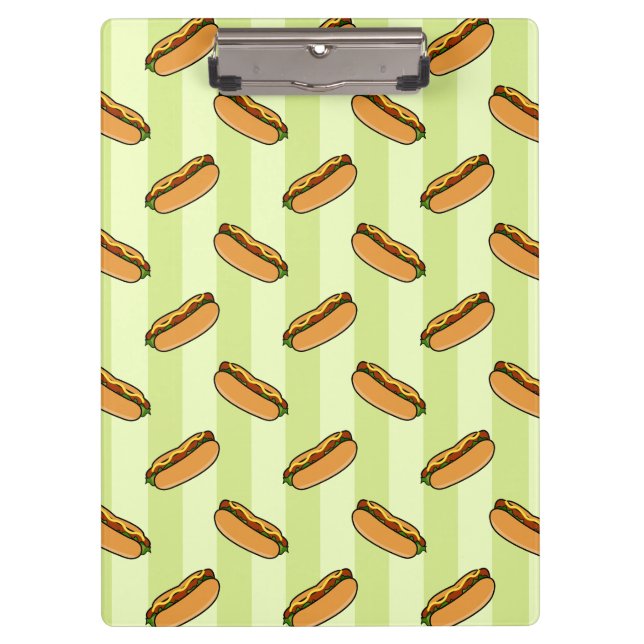 Hot Dog Pattern Clipboard (Front)