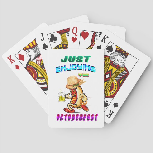 Hot dog playing cards (Back)