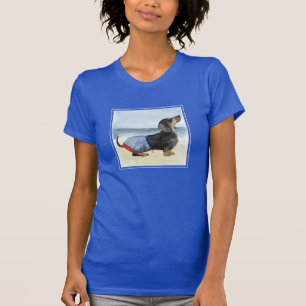 Hot Dog   Puppy In Swimming Trunks T-Shirt