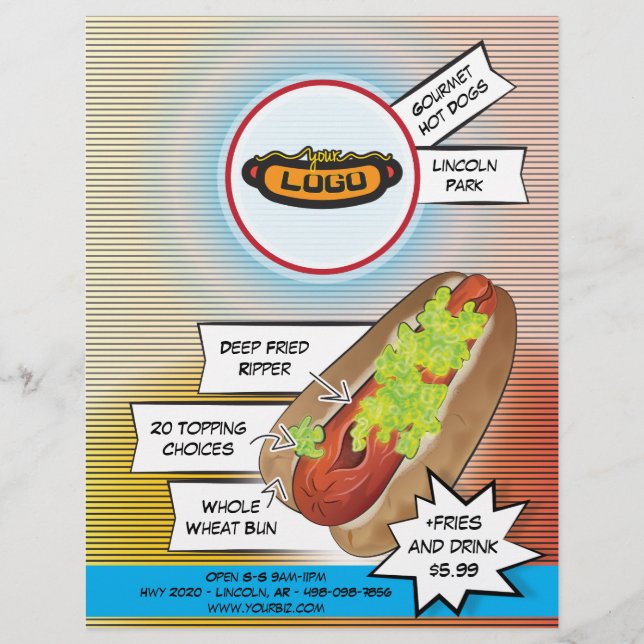 Hot Dog "Ripper" Flyer (Front)