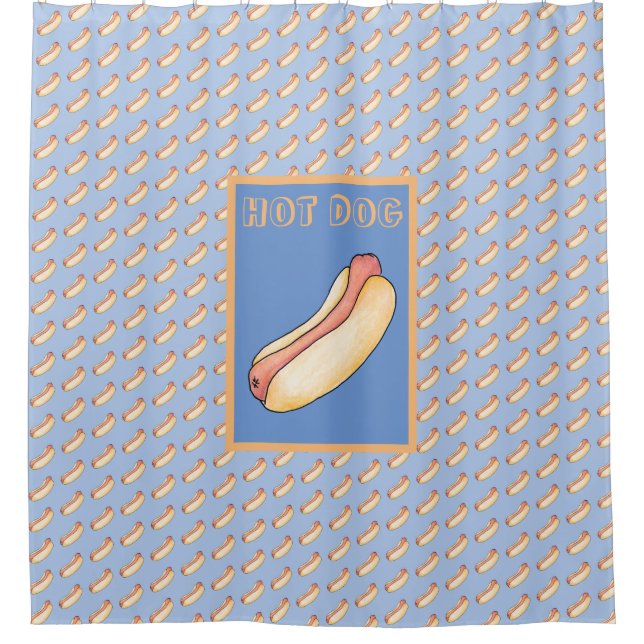 Hot dog shower curtain (Front)