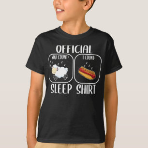 Hot Dog Sleep Shirt Count Sheep