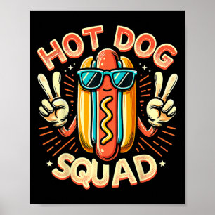 Hot Dog Squad Hot Dog Stand Team Hotdog Crew For M Poster