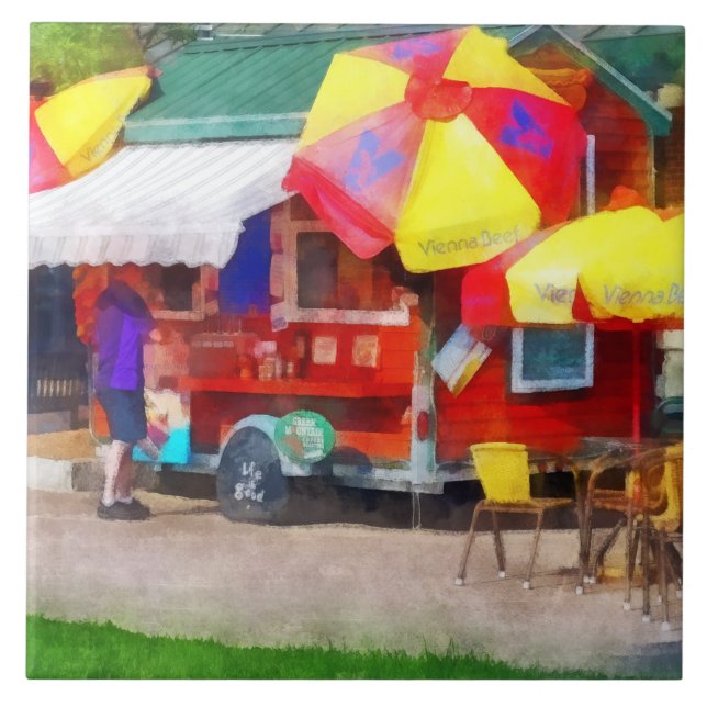 Hot Dog Stand in Mall Tile (Front)