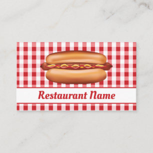Hot Dog Stand Or Fast Food Diner Restaurant Business Card