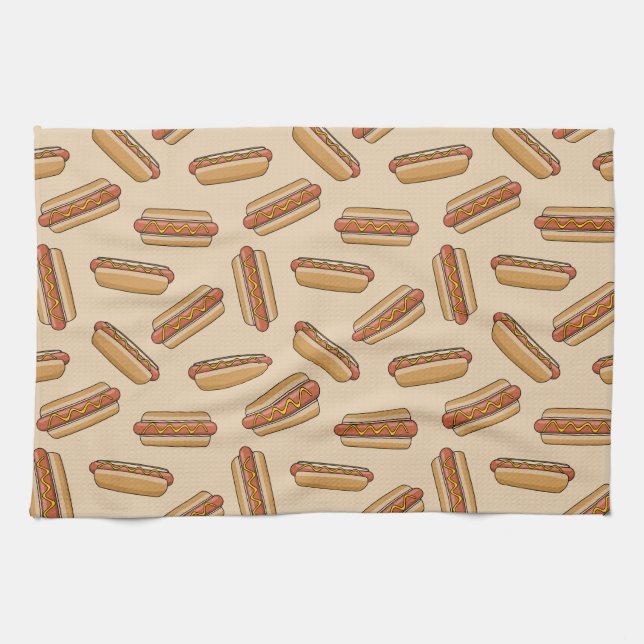 Hot dog tea towel (Horizontal)