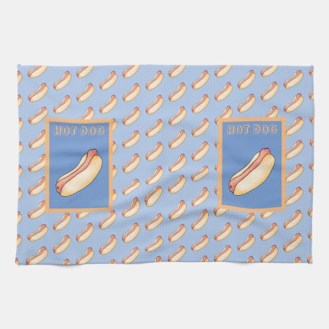 Hot dog tea towel (Horizontal)