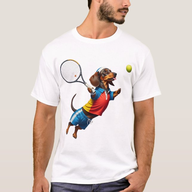 hot dog tennis T-Shirt (Front)