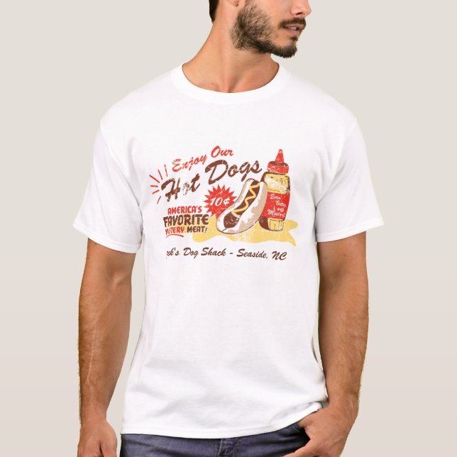 Hot Dog Vintage-Styled Tee (Personalizable) (Front)