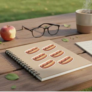 Hot Dog with Relish Vinyl Sticker