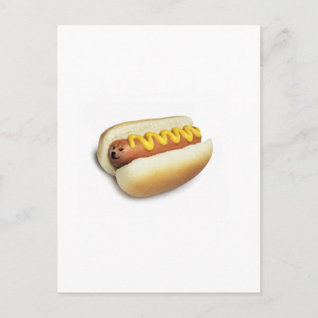 Hot Doge Meme Postcard (Front)
