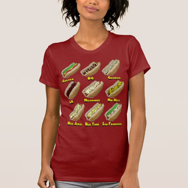 Hot Dogs Across America T-Shirt (Front)